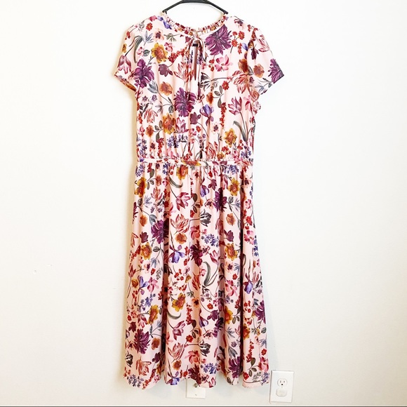 J. Crew Dresses J Crew Short Sleeve Flower Dress Size Mt Poshmark